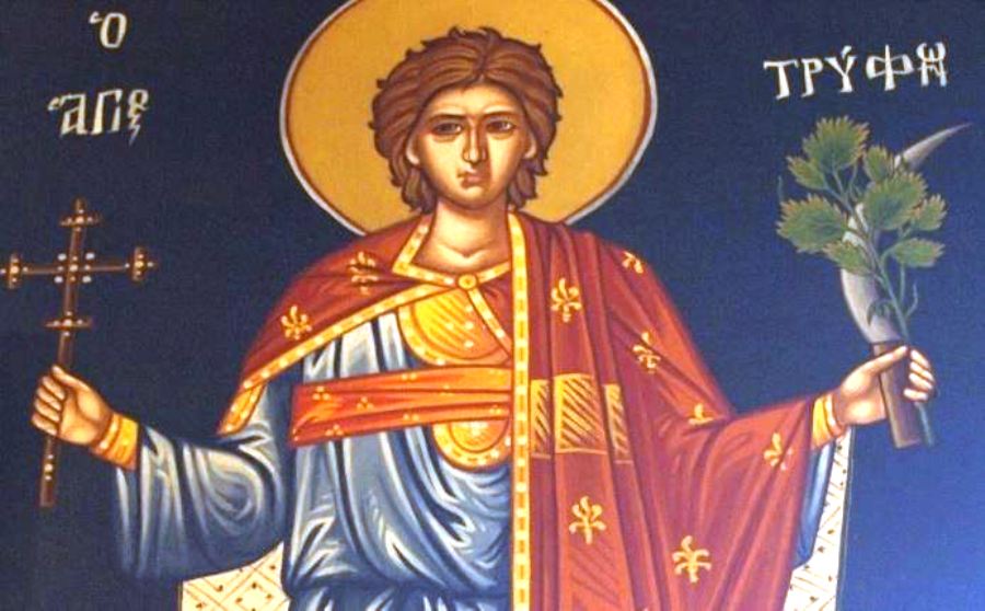 Feast day of St. Tryphonas
