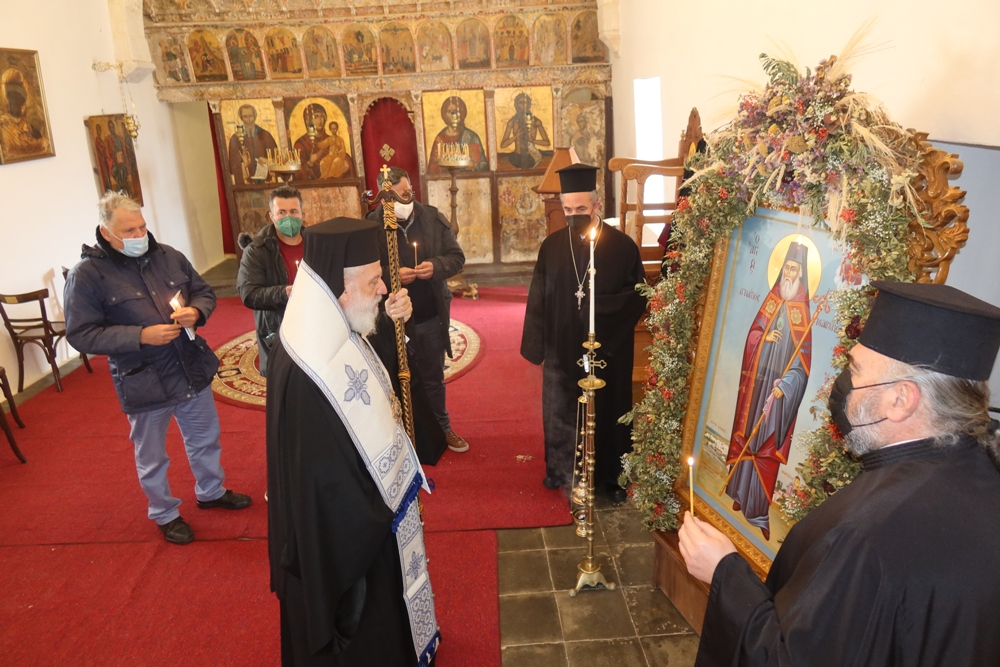 ΚΥΘΝΟΣ: Προσευχή για την Ουκρανία στην εικόνα του Αγίου Ιγνατίου