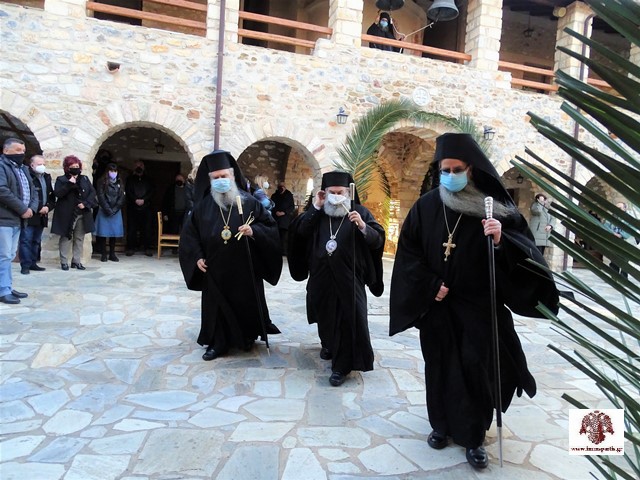 Ο Μητροπολίτης Μάνης στο Μοναστήρι των Αγίων Τεσσαράκοντα Λακωνίας