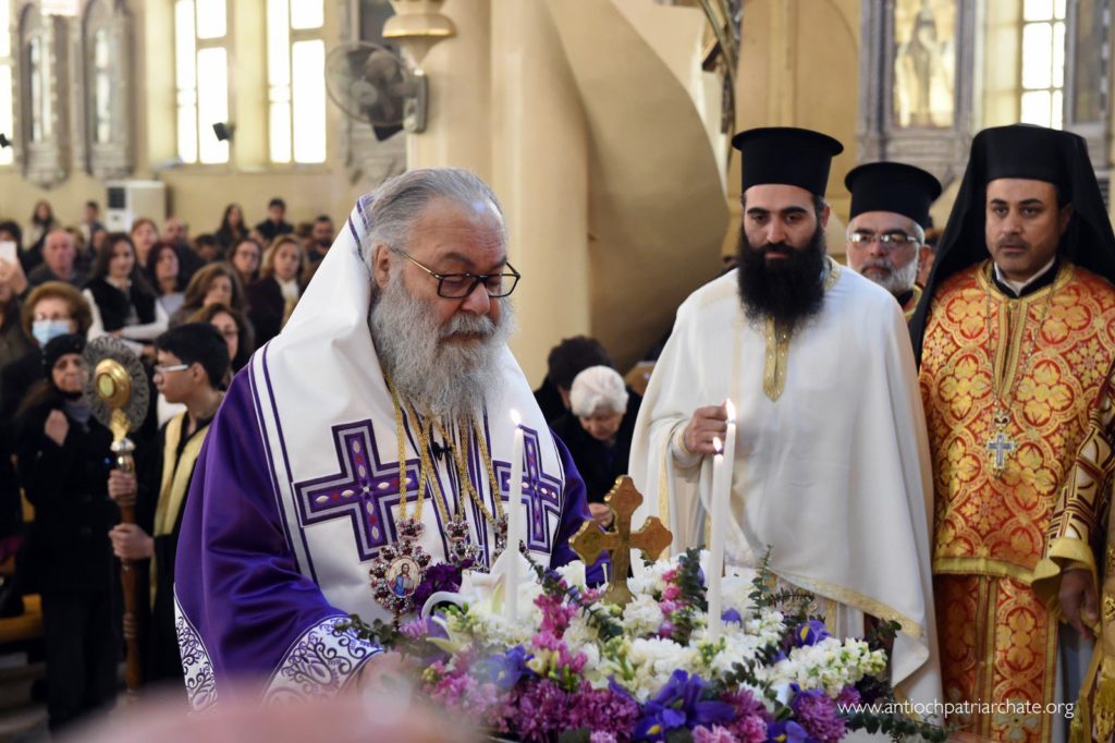 Ο Πατριάρχης Αντιοχείας σε εγκαίνια μετά την Θεία Λειτουργία της Σταυροπροσκυνήσεως