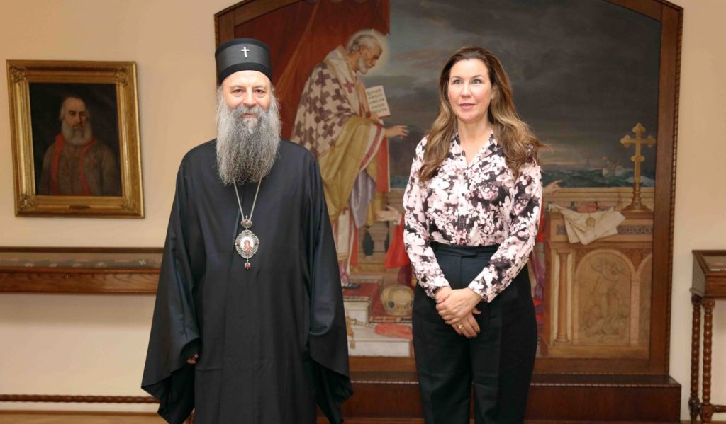 Συνάντηση Πατριάρχη Σερβίας με την Πρέσβειρα της Σουηδίας στο Βελιγράδι
