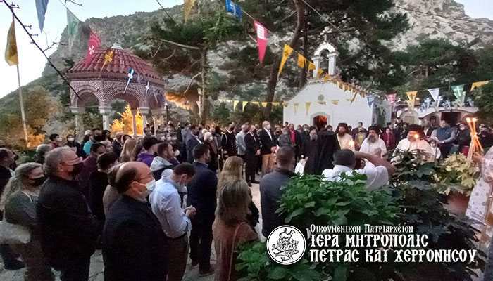 Πλήθος προσκυνητών στην Ιερά Μονή Αγίου Γεωργίου Σεληνάρι