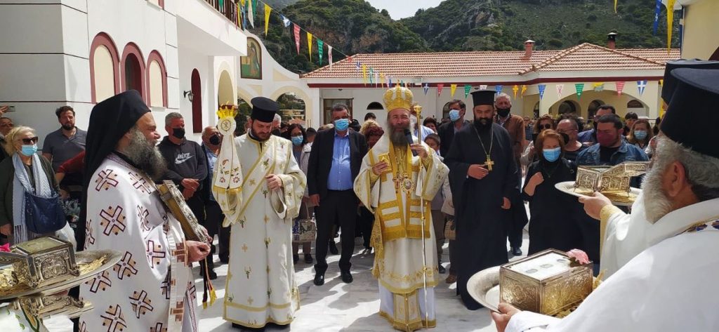 Ο Μητροπολίτης Ρεθύμνης στην εορτή της Ιεράς Μονής Αγίου Ραφαήλ Σπηλίου