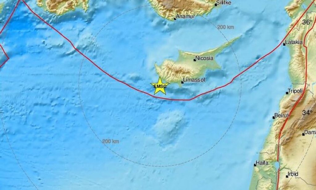 Σεισμικές δονήσεις ταρακούνησαν Κύπρο και Κύθηρα