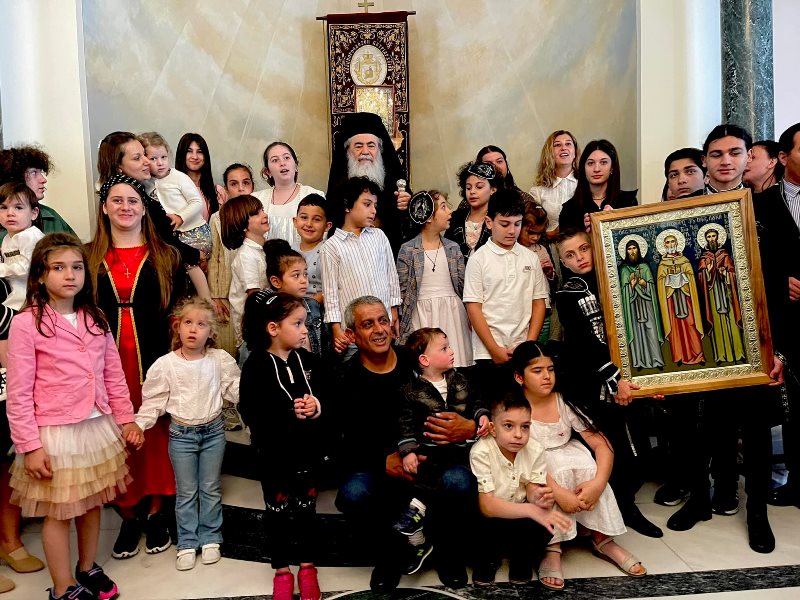 Διακόσιοι Γεωργιανοί επισκέφθηκαν τον Πατριάρχη Ιεροσολύμων