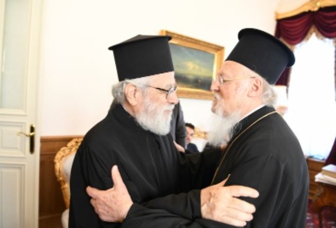 Ευχές στον Οικουμενικό Πατριάρχη από την Εκκλησία της Κύπρου