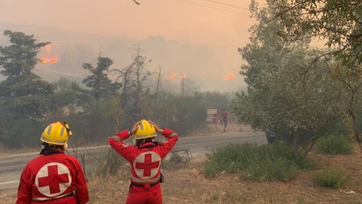 Πυρκαγιά στην Πεντέλη – Ενεργά μέτωπα και ισχυρότατοι άνεμοι