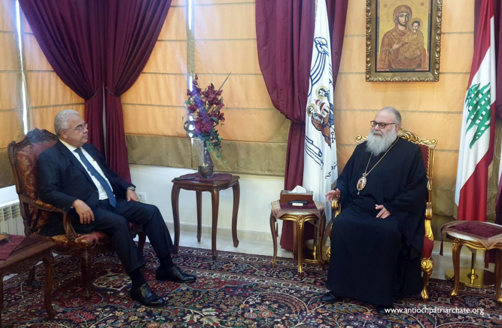Ο Πατριάρχης Αντιοχείας υποδέχθηκε τον Λιβανέζο πολιτικό Γκασάν Σκαφ