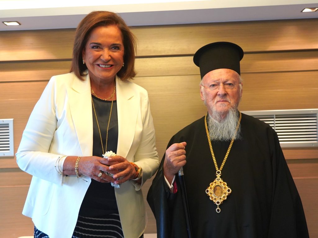 Συνάντηση Οικουμενικού Πατριάρχη με τη Ντόρα Μπακογιάννη