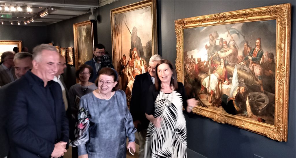 Εγκαίνια Έκθεσης Φιλελλήνων ζωγράφων στο Τελλόγλειο Ίδρυμα Τεχνών από την Υπουργό Πολιτισμού