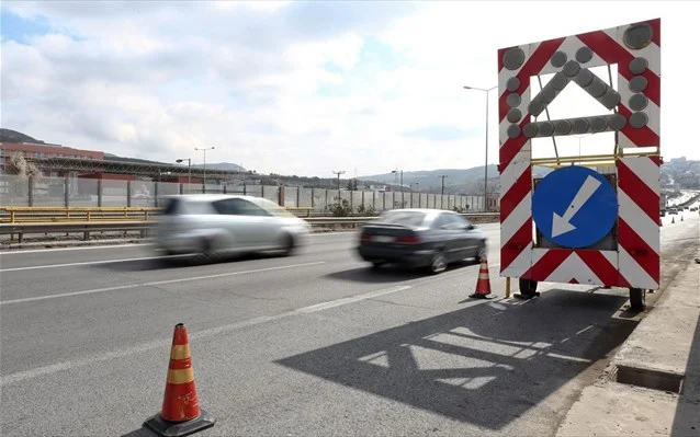 Κυκλοφοριακές ρυθμίσεις στην Αθηνών-Λαμίας στο ύψος της Κηφισιάς λόγω έργων