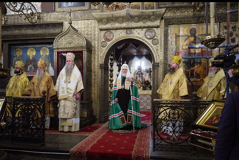 Με τον Μόσχας Κύριλλο συλλειτούργησαν Επίσκοποι του Πατριαρχείου Σερβίας