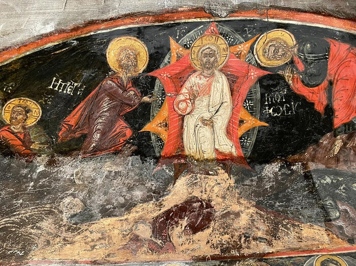 BEAUTIFUL FRESCO RESTORATION UNDERWAY AT MONASTERY IN CENTRAL GREECE (+PHOTOS)