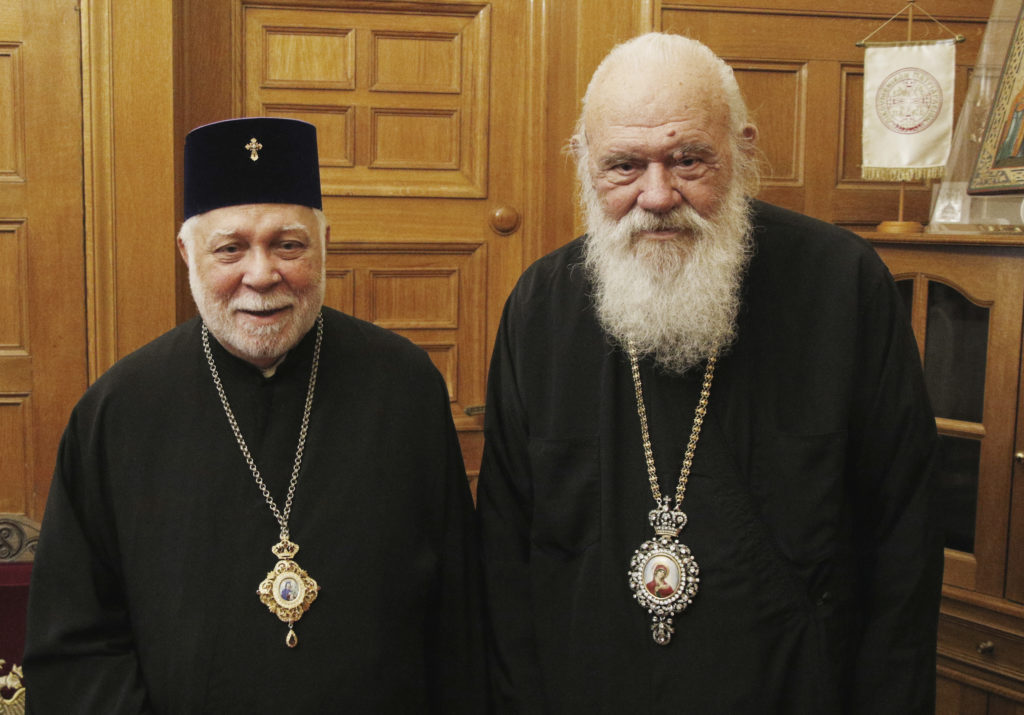 Επίσκεψη του Μητροπολίτη Ταλλίνης στον Αρχιεπίσκοπο Αθηνών Ιερώνυμο
