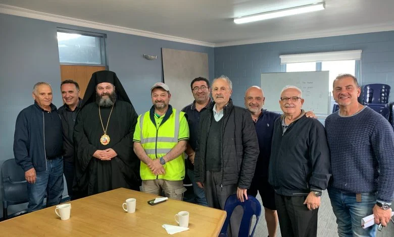 Bishop Bartholomew of Charioupolis visits Greek Community of Tasmania