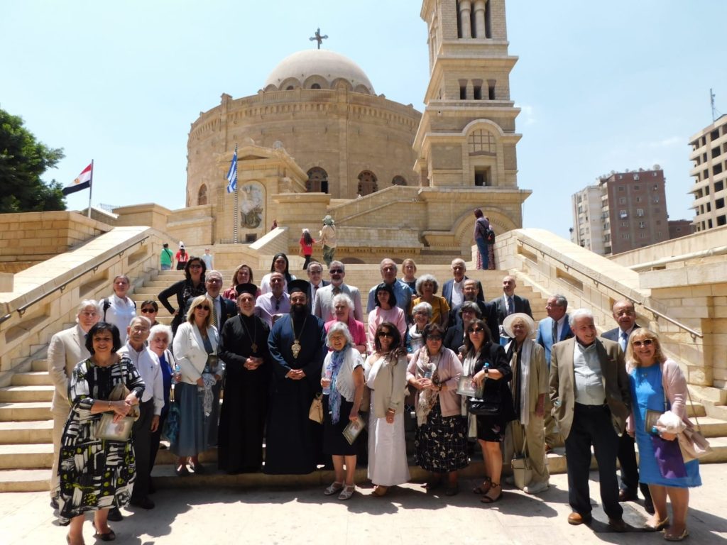 Φωτογραφήματα από την επίσκεψη Αρχόντων της Αρχιεπισκοπής Αμερικής στην Ι.Μ Αγ. Γεωργίου παλαιού Καΐρου