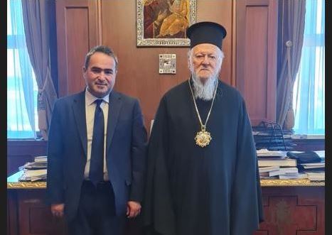 Στον Οικουμενικό Πατριάρχη ο πρόεδρος της Πατριαρχικής Ανωτάτης Εκκλησιαστικής Ακαδημίας Κρήτης