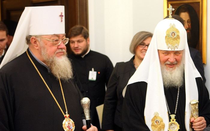 Ο Πατριάρχης Μόσχας ευχήθηκε στον Μητροπολίτη Βαρσοβίας για τα 25 χρόνια από την ενθρόνισή του