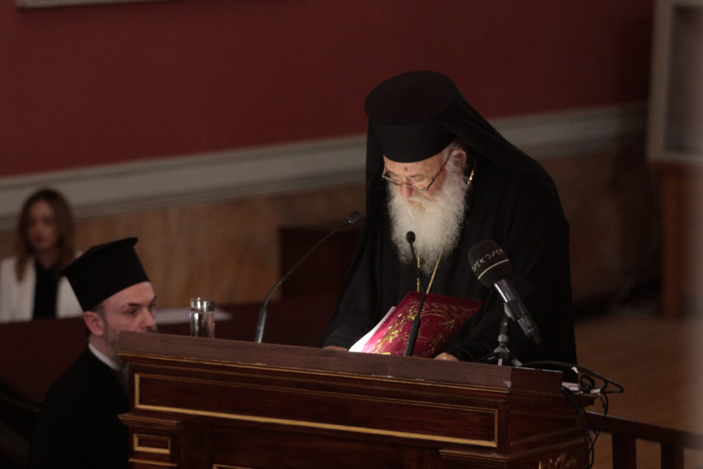 ΒΙΝΤΕΟ: Η ομιλία του Αρχιεπισκόπου Ιερωνύμου στην τελετή επίδοσης Τιμητικού Τόμου