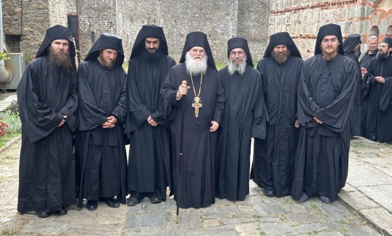 Tonsure of new monastics at the Holy Skete of Saint Andrew (Serai), Mount Athos