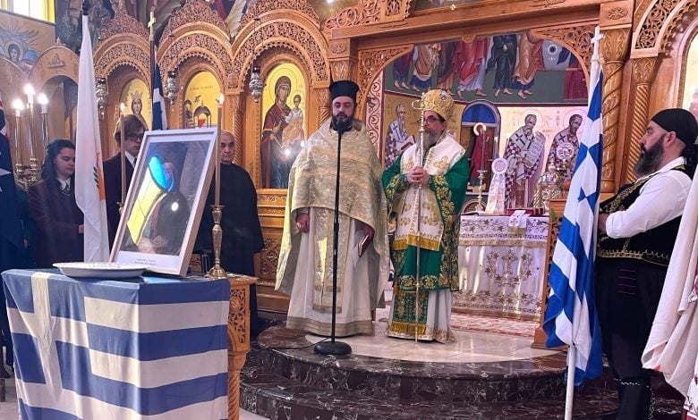 The Greeks of Melbourne honoured the memory of Archbishop Kyprianos of Cyprus and those who were martyred with him