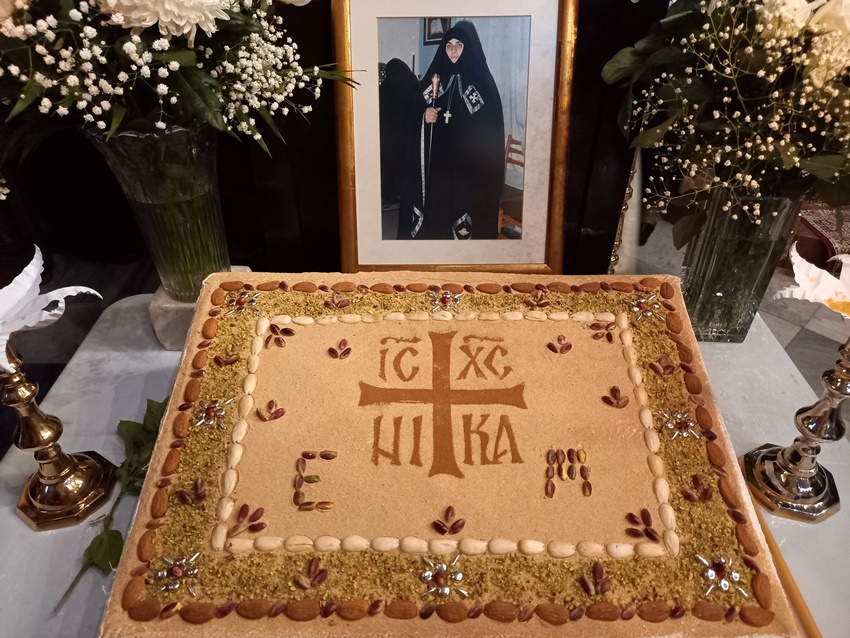 Μνημόσυνο μακαριστής Γερόντισσας Ευπραξίας στην Ι.Μ. Παναγίας Φανερωμένης Χιλιομοδίου