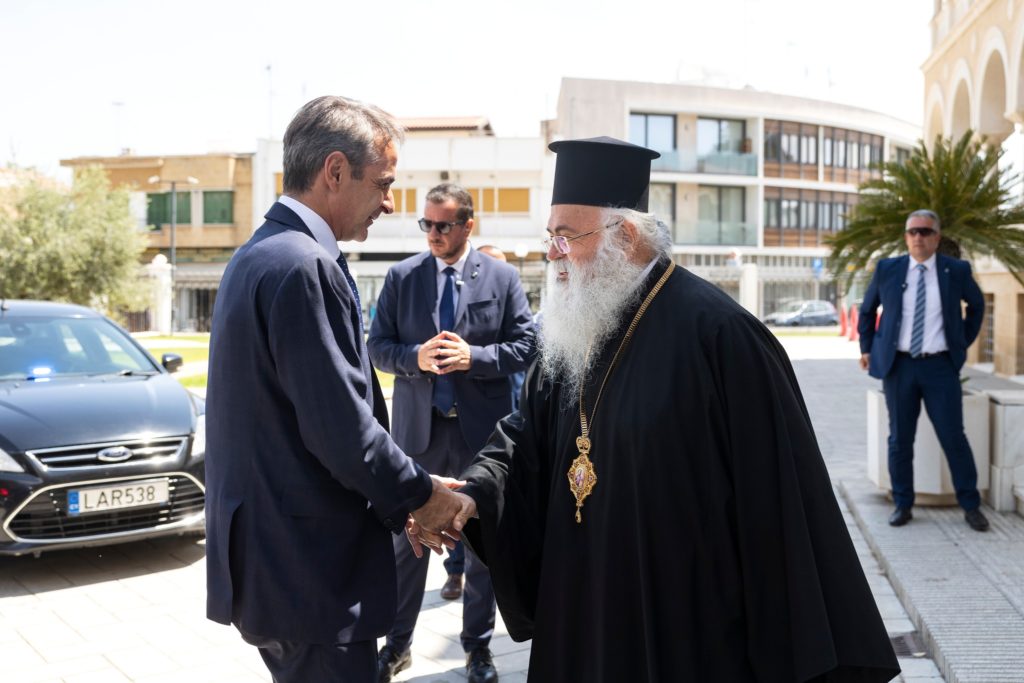 Αρχιεπίσκοπος Κύπρου σε Κ. Μητσοτάκη: “Προσδοκώ ότι η Ελλάδα θα σταθεί δίπλα μας στον αγώνα για απελευθέρωση”