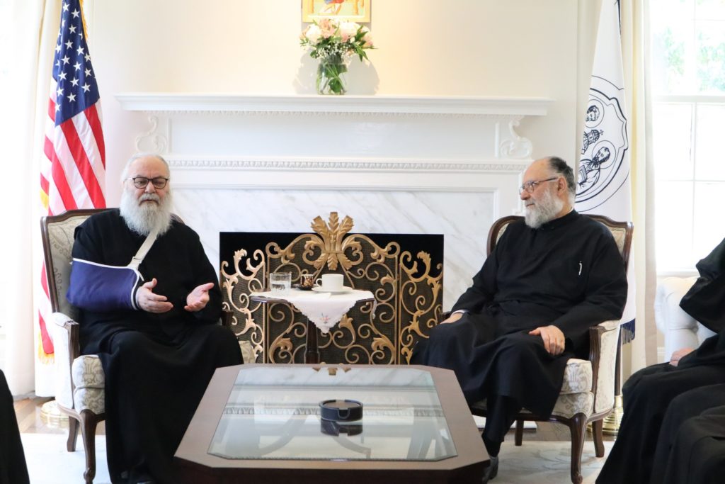 His Beatitude Patriarch John X Meets the priests of the Archdiocese in North America