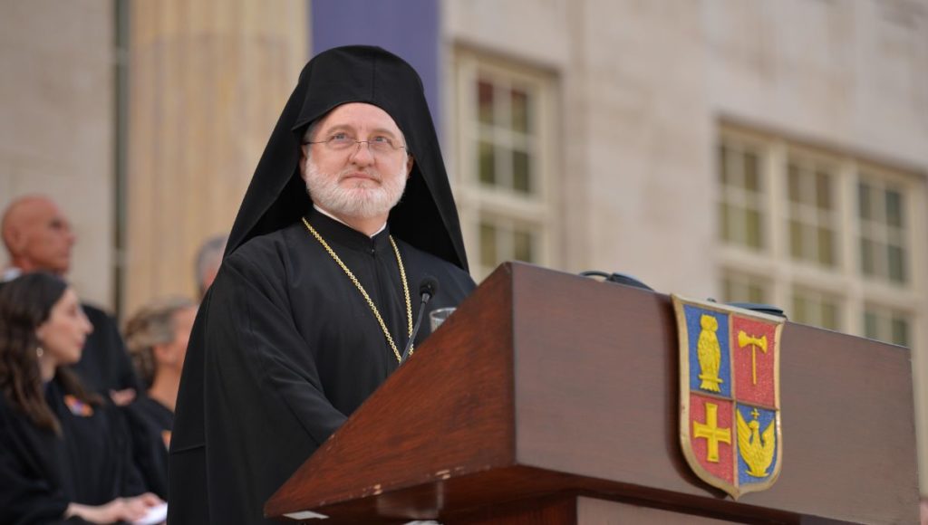 Archbishop Elpidophoros of America Offers Keynote Address at Commencement Ceremony at Athens College