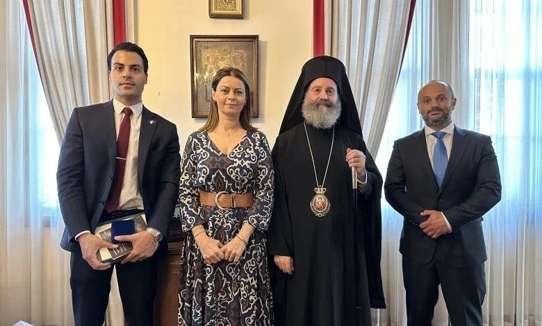 The Deputy Government Spokesperson of Cyprus visits Archbishop Makarios of Australia