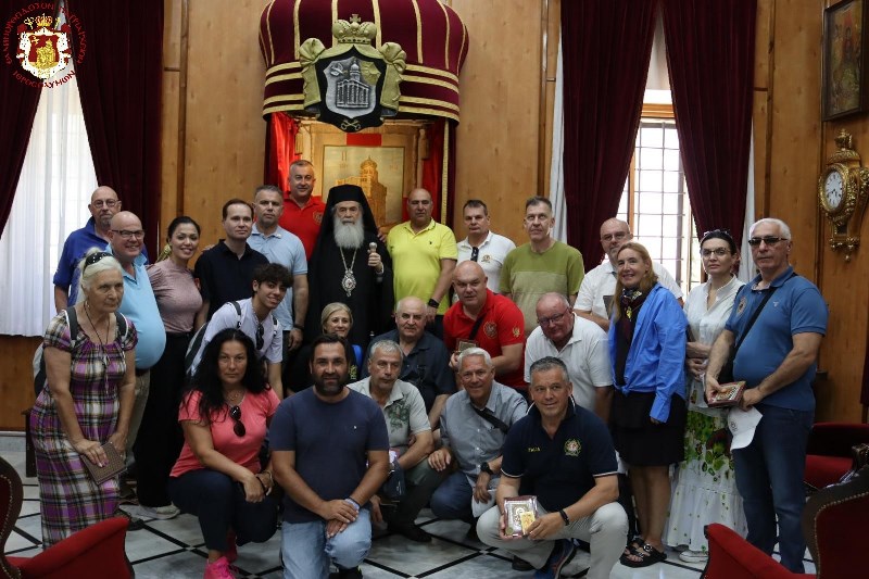 Αστυνομικοί από διάφορες χώρες επισκέφθηκαν τον Πατριάρχη Ιεροσολύμων