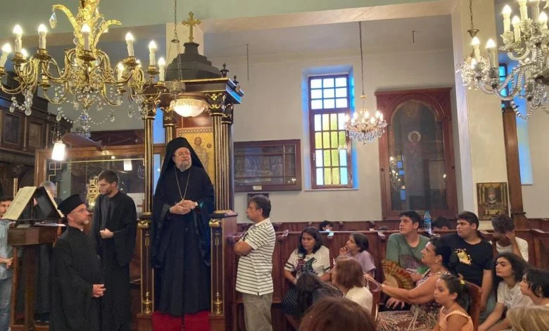 Prinkipo: The Children of Paidopolis Camp on Proti Island attend Supplication Service to the Mother of God