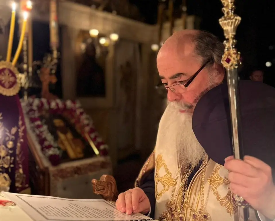 Patriarch Theophilos of Jerusalem celebrates feast day of St John Jacob the New Chozebite