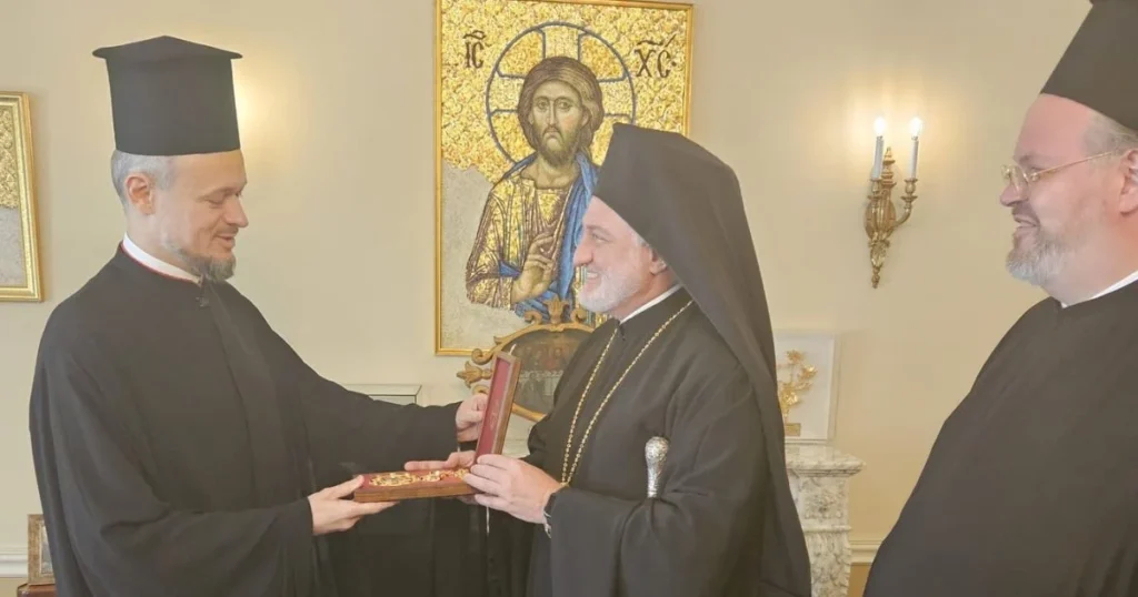 Archimandrite Nichev, Bishop-Elect of Stobi Visit GOA