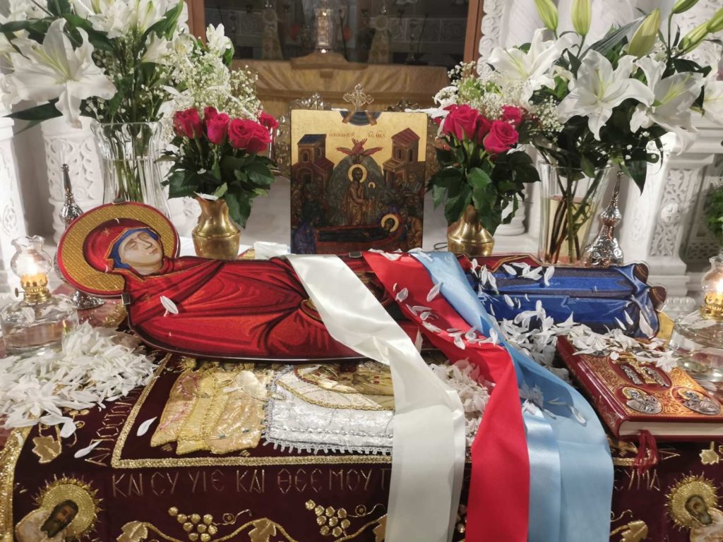 Η Εορτή της Κοιμήσεως της Θεοτόκου στον Ιερό Ναό Αγίου Φωτίου του Μεγάλου Θεσσαλονίκης