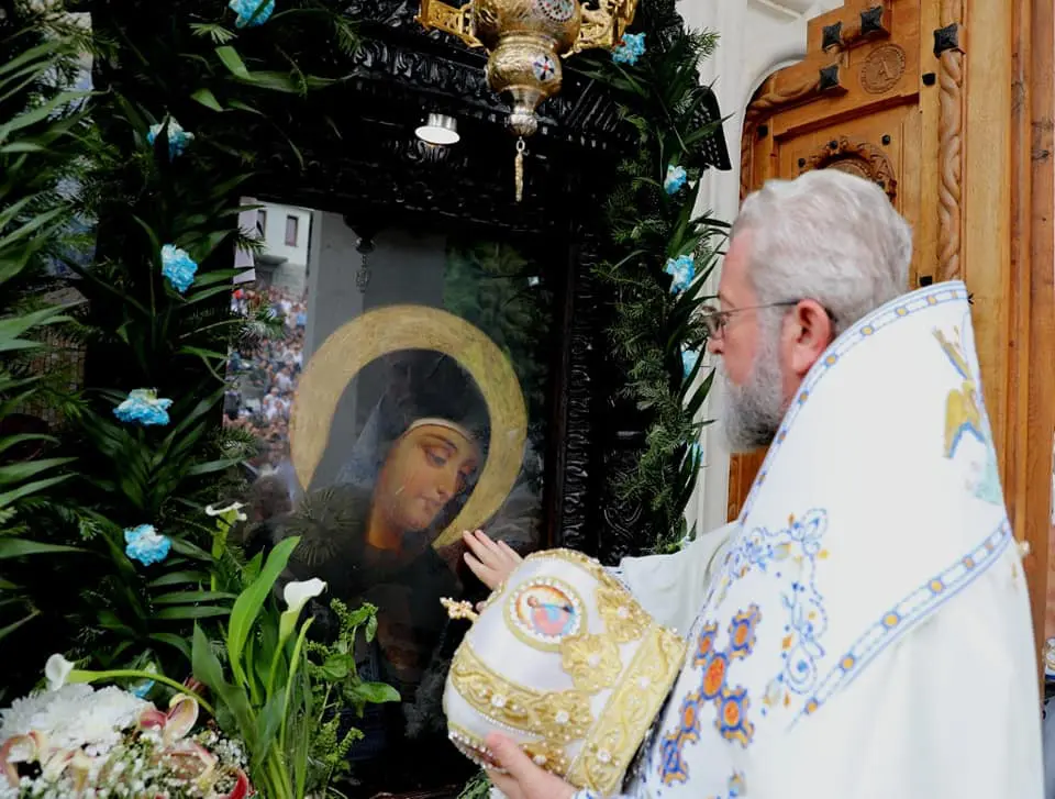 Bishop Justin suggests praying the supplicatory canon to the Theotokos every evening during Dormition Fast