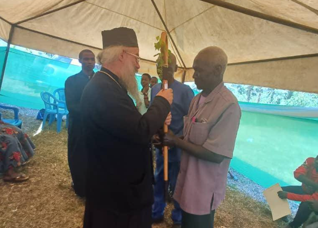 A teacher was received into the Orthodox Faith in Tanzania