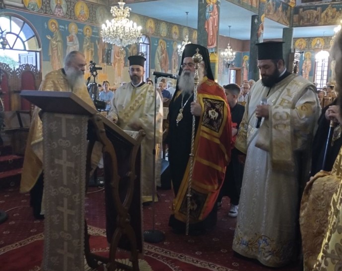 Ο Αρχιεπίσκοπος Κύπρου στον Ι.Ν. Μεταμορφώσεως του Σωτήρος Συνοικισμού Ανθουπόλεως