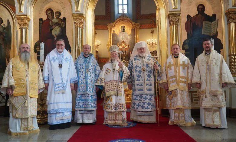 A multitude of faithful at the Patriarchal Divine Liturgy in Helsinki