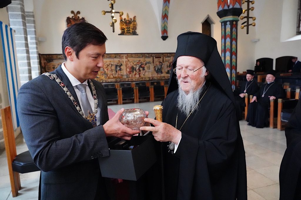 The Ecumenical Patriarch met with the Mayor of Tallinn