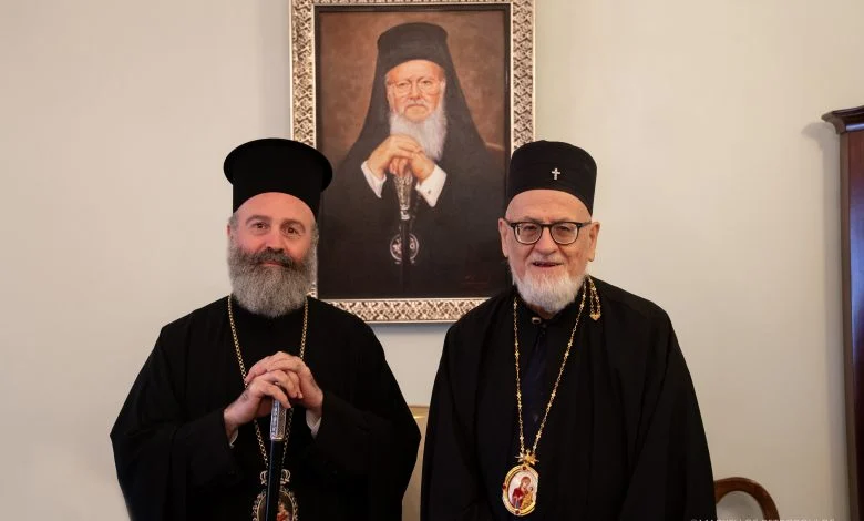 Meeting of Archbishop Makarios of Australia with Bishop Themistocles of Nicopolis