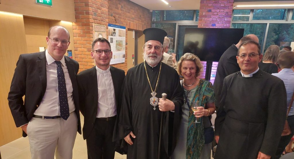 His Eminence Archbishop Nikitas at Lambeth Library