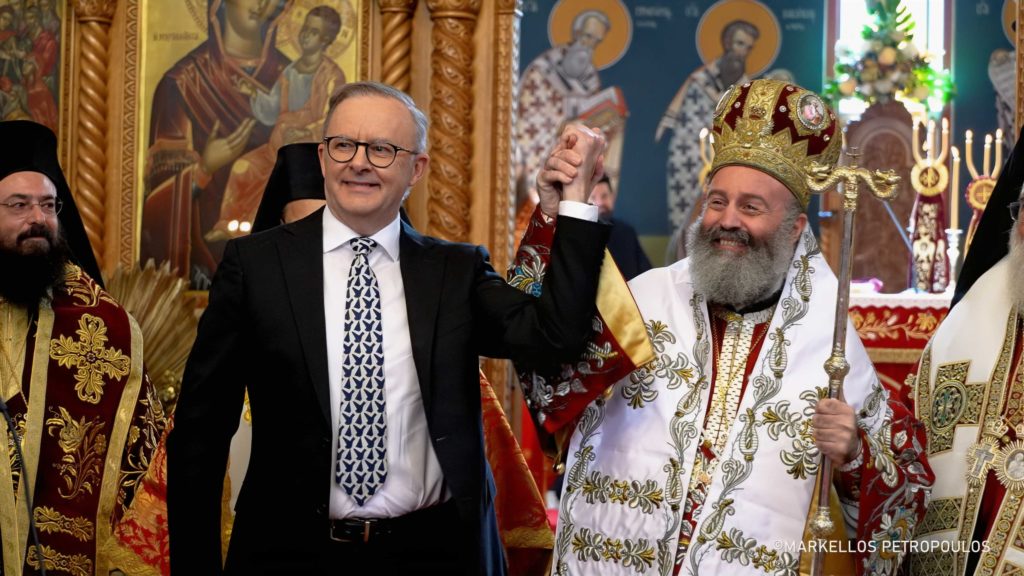 The Prime Minister of Australia at the Divine Liturgy for the conclusion of the 12th Clergy-Laity Congress