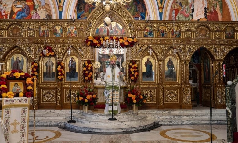 Archbishop Makarios of Australia visits the celebrating Parish-Community of Saint Nectarios in Sydney