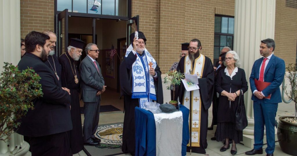 Archbishop Elpidophoros Visits Socrates Academy in Matthews, North Carolina