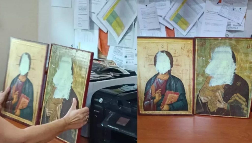 Ιερόσυλοι βεβήλωσαν εικόνες σε σχολείο στο Πικέρμι