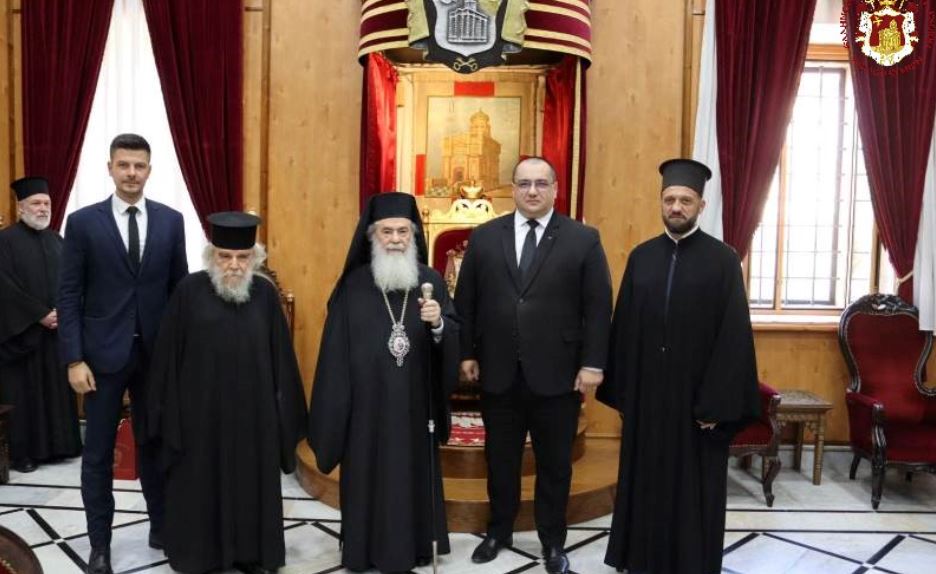 MR CHRISTIAN TERHEŞ MEMBER OF THE EUROPEAN PARLIAMENT VISITS THE PATRIARCHATE