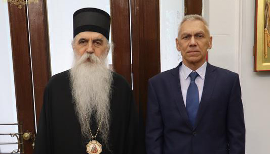 Ο Πρέσβης της Ρωσίας στη Σερβία στον Επίσκοπο Μπάτσκας