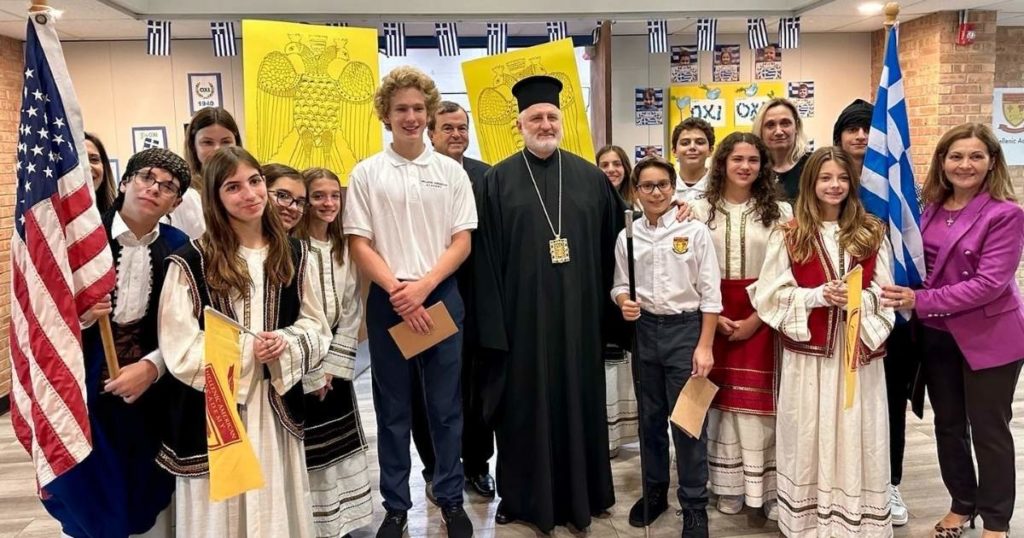 Archbishop Elpidophoros visits Hellenic Day Schools in the Chicago Area