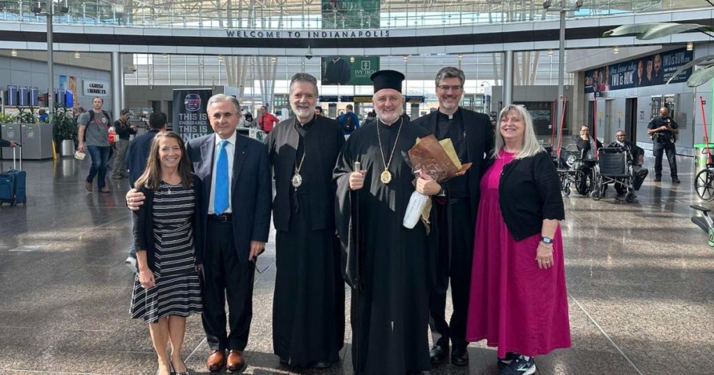 Archbishop Elpidophoros Arrives in Indianapolis for the Consecration of Holy Trinity Cathedral